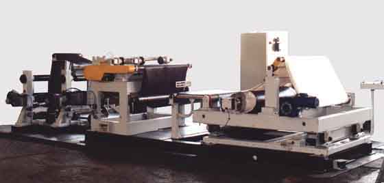 Rubber-coated cord sheet cutting unit of model ARP-1100